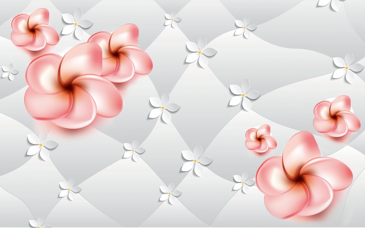 Снежное покрывало в цветах